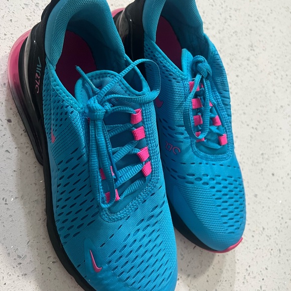 Nike Kids Air Max 270 Sneakers - Teal and Pink - Picture 3 of 6